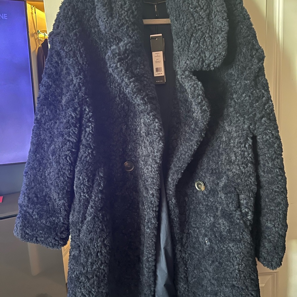 Women's Black Faux Fur Coat
